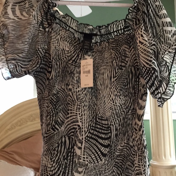 Black and white blouse - Picture 2 of 2